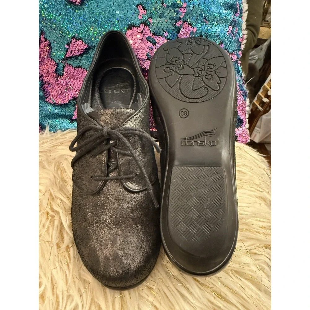 Dansko Womens Shoes Olive Size 7.5/8 EUR 38 Black Oxford Pro Nurse Pre Owned